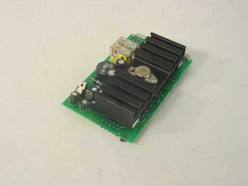 Nordik Ltd N600600EE PCB relay board – top view showing power relay, power transistors, and large black heat sinks