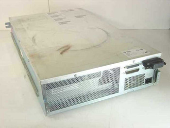 Sun Microsystems 540-2237 Model 1011 SCSI HDD array – top/rear three-quarter view showing ventilated top cover with sticker residue and rear panel connectors