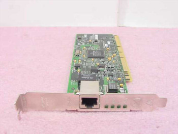 IBM 31P6309 NetXtreme Gigabit Ethernet PCI NIC – front view showing single RJ-45 port bracket and PCB