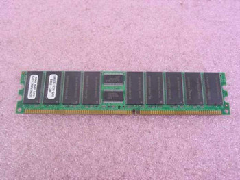 Unigen UG764D7588KZ 512MB DDR266 PC2100 184-Pin ECC Registered DIMM – front side view showing Elpida memory chips