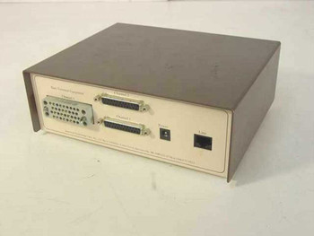 American Technology Labs VRT-2 CSU/DSU — rear panel showing two DB-25 DTE channel ports and line connector