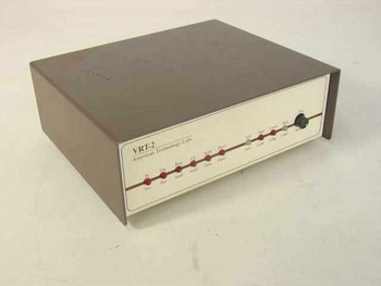 American Technology Labs VRT-2 CSU/DSU — front panel view showing LED status indicators and control knob