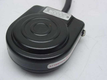 Watts FluidAir AKV35-02 M1 shut off valve body close-up showing black housing and Attention label
