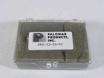 Palomar Products ERS-32-55-TC wedge bonder transducer in foam-lined clear plastic storage case with label