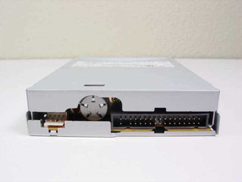 NEC FD1231M floppy drive – side view showing 34-pin IDC floppy interface connector and spindle motor