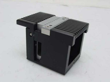 Advanced EDM Automation 583465 50% Slap Fixture – side and rear view showing slot opening and clamping jaw detail