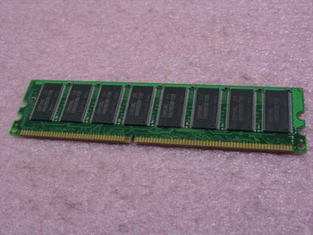 Samsung 256MB DDR PC2100 184-pin DIMM — reverse side showing Samsung memory chips