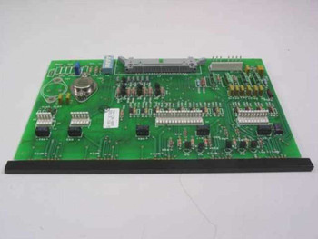 Tegal 903e IGC-5 circuit board 99-126-005 – reverse angle showing large centronics-style connector and terminal blocks