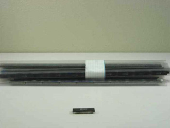 Zilog Z80BCPU Z8400BB1 CPU chips in bulk anti-static tray — lot of multiple chips bundled together with tape label
