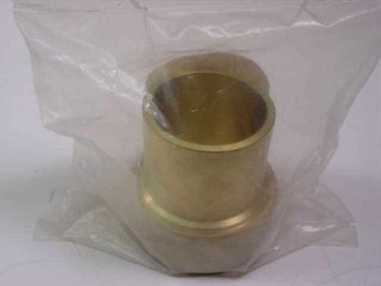 MDC 411014 brass compression vacuum fitting with O-ring in sealed poly bag — angled top view showing tube and knurled ring