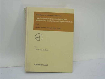 High Temperature Superconductors Materials Mechanisms of Superconductivity Part II North-Holland 1988 – front hardcover view showing title, M2HTSC conference logo, and editors Müller and Olsen