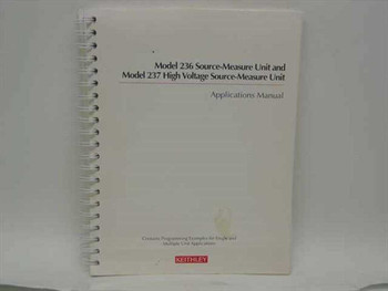 Keithley 236 237 Source-Measure Unit Applications Manual 236-904-01 Rev D — front cover, spiral bound