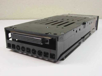 IBM 89H4941 SSA hard drive caddy enclosure — rear view showing SSA data connector and power connector pins