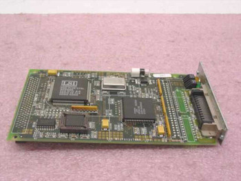 Sun 270-1850-01 SBus SCSI Controller Card PCB rear view showing LSI controller chipset and SBus edge connector