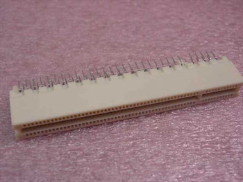 Tyco 1-145154-2 Standard Edge .050 PCB connector – side profile view showing pin rows and housing body