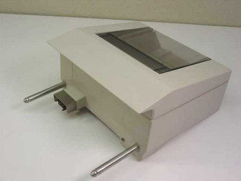 HP 33458A Envelope Feeder Kit – rear/side view showing guide rails and proprietary multi-pin connector
