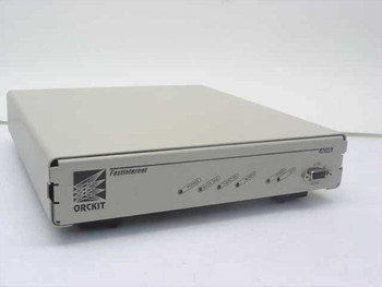 Orckit FastInternet Orfast-R-A-SA-Br ADSL modem – front and right-side view showing ORCKIT logo and ADSL label