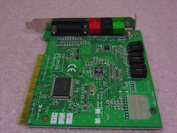 Creative Labs CT5803 PCI sound card rear PCB view showing ES1373 chipset and internal connectors
