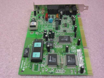 Davicom 3334BDV Voice Modem PCI card – rear three-quarter view showing solder side and PCI edge connector