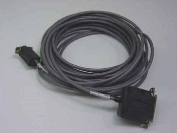 FSI 905857-001 Polaris RS-232 Assembly Cable 31 feet full length coiled view showing DB25 and DB9 connectors