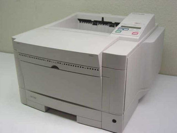 Lexmark Optra K 1220 laser printer – right front three-quarter view showing paper tray and control panel