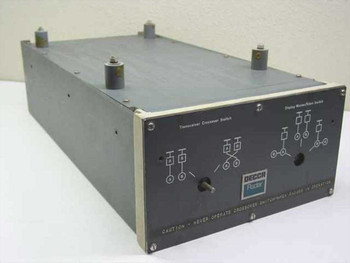 Decca Radar 65347 Interswitch Transceiver Crossover Switch — front panel with toggle switches and Decca Radar logo label
