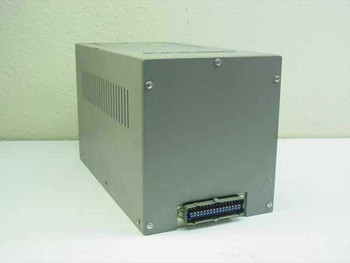 Perkin-Elmer 8x14 printer – rear view showing large parallel card-edge interface connector