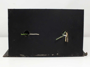 RF Interonics RF2910 Bay Filter Assembly – rear panel view with two wired lead pass-through holes