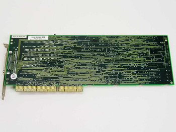 Adaptec AHA-1740 SCSI controller card – bottom side PCB trace view with EISA edge connector and bracket