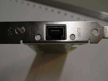 Compaq 174831-001 NIC – bracket closeup showing single RJ-45 port labeled 100TX