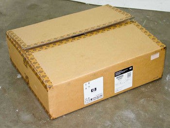 HP Q5689A Trimmer Unit Adapter Kit – sealed original cardboard shipping box with HP branding