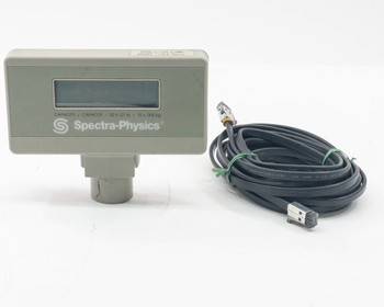 Spectra-Physics 960RD scale display front showing capacity label 30x0.01 lb / 15x0.005 kg with cable