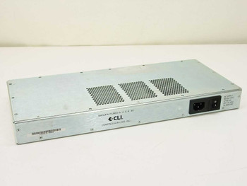 CLI Magnitude 410802-01 Multiplexer Interface – rear panel showing IEC AC inlet, power switch, and ventilation