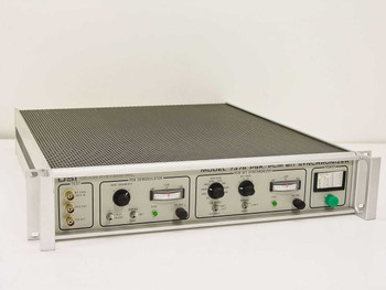 Decom Systems Model 7376 PSK/PCM Bit Synchronizer – full front panel view showing PSK demodulator and PCM bit sync sections with meters and controls