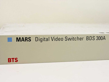 Philips BDS-300A MARS Digital Video Switcher BTS – left-side chassis label showing model and BTS branding