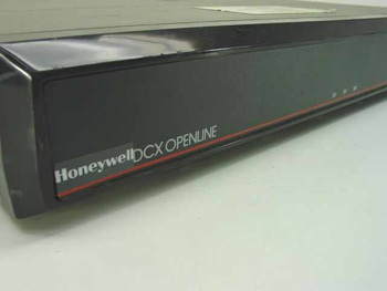 Honeywell DCX Openline multiplexer front panel showing Honeywell DCX Openline branding with red accent stripe