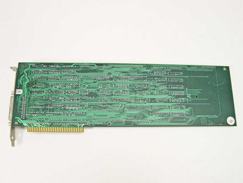 Winterhalter Datatalker PC Plus 1706007 — solder side (bottom) of ISA card showing trace routing and DB25 bracket
