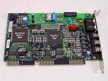 Smith Micro NC 28 800 IFX ISA modem card – top side showing NC 786-18 and NC 786-12 Rev. A controller chips and board components