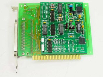 Sysgen 5600 30-02130 ISA Tape Data Separator Controller card – solder side showing 50-pin DB-style bracket connector and component layout