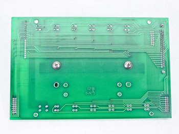 Dison AMC206 controller board PCB solder-side view showing clean green PCB, two mounting screws, and board silkscreen markings