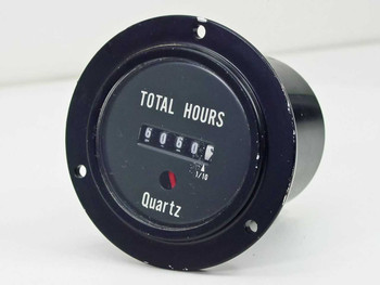 Taltronics 899300 Quartz Total Hours Meter front face showing 6060 reading and 1/10 resolution marking