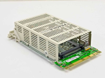 Compaq 199880-001 hard drive caddy rear view showing 80-pin Wide Ultra SCSI connector on green circuit board