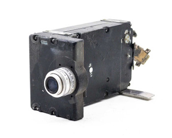 Perkin Elmer 917-FA 16mm Body Motion Picture Camera – front-left angle showing Ilex 14mm lens and rugged black housing