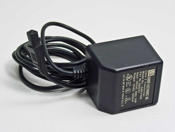 Leader Electronics A48121500 AC adapter front view with output cable and 3-pin connector