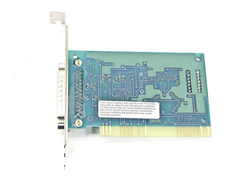 B&B Electronics PCWDT ISA watchdog timer card 3719R1 – PCB rear side showing part number label and FCC notice