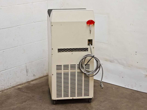 Tomy MRX-152 Refrigerated Micro Centrifuge – rear view showing ventilation grille, drain tube, and power cord