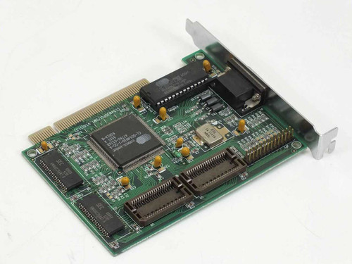 Cirrus Logic CL54M30PCI SMT PCI VGA video card – reverse side angled view showing solder side and card edge connector