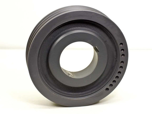 Browning 3R5V103 sheave — side profile showing three 5V belt grooves and split taper bore