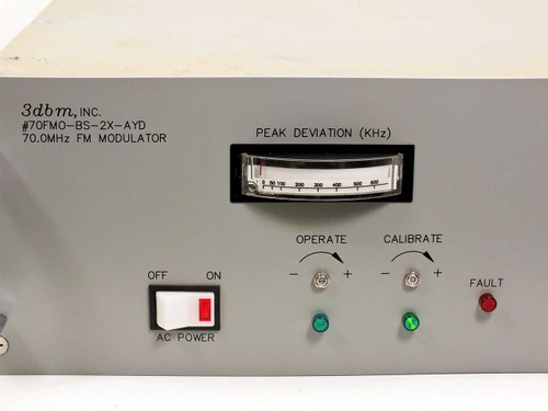 3dbm 7FMO-BS-2X-AYD 70 MHz FM Modulator 115/230VAC 47-63Hz - Rackmount