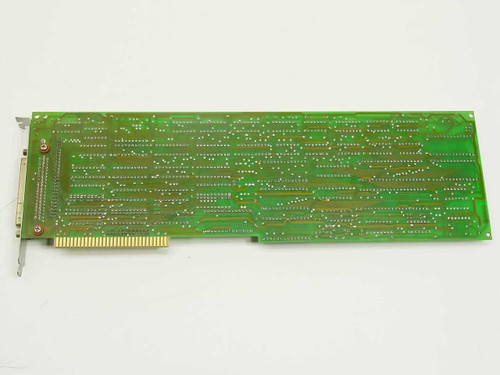 Everex EV-830 8-bit ISA tape controller card – solder side view showing PCB traces and 50-pin bracket connector